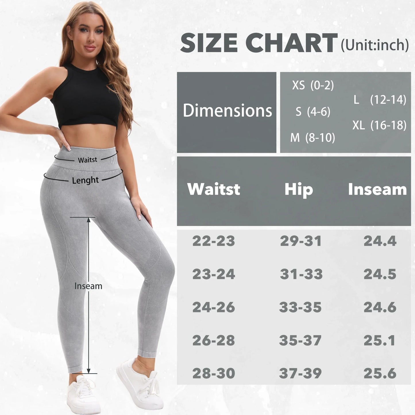 2 Pack Women'S High Waisted Sexy Butt Lifting Seamless Yoga Leggings Elastic And Breathable Fitness Sports Pants For Activewear