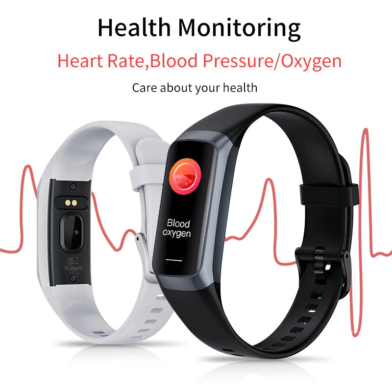 Smart Watch Men 2025 Smart Band Women Heart Rate Blood Smartwartch Waterproof Smart Bracelet Sport Fitness Tracker