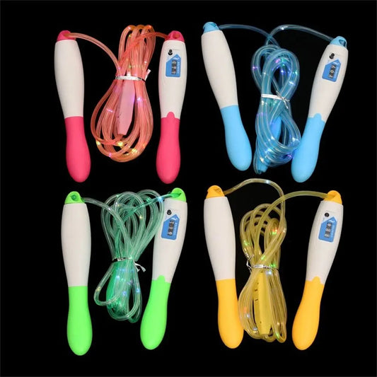 Luminous LED Jump Ropes Enhance Flexibility Fun Fitness Glowing Skipping Rope Colorful Coordination Light Up Jump Ropes