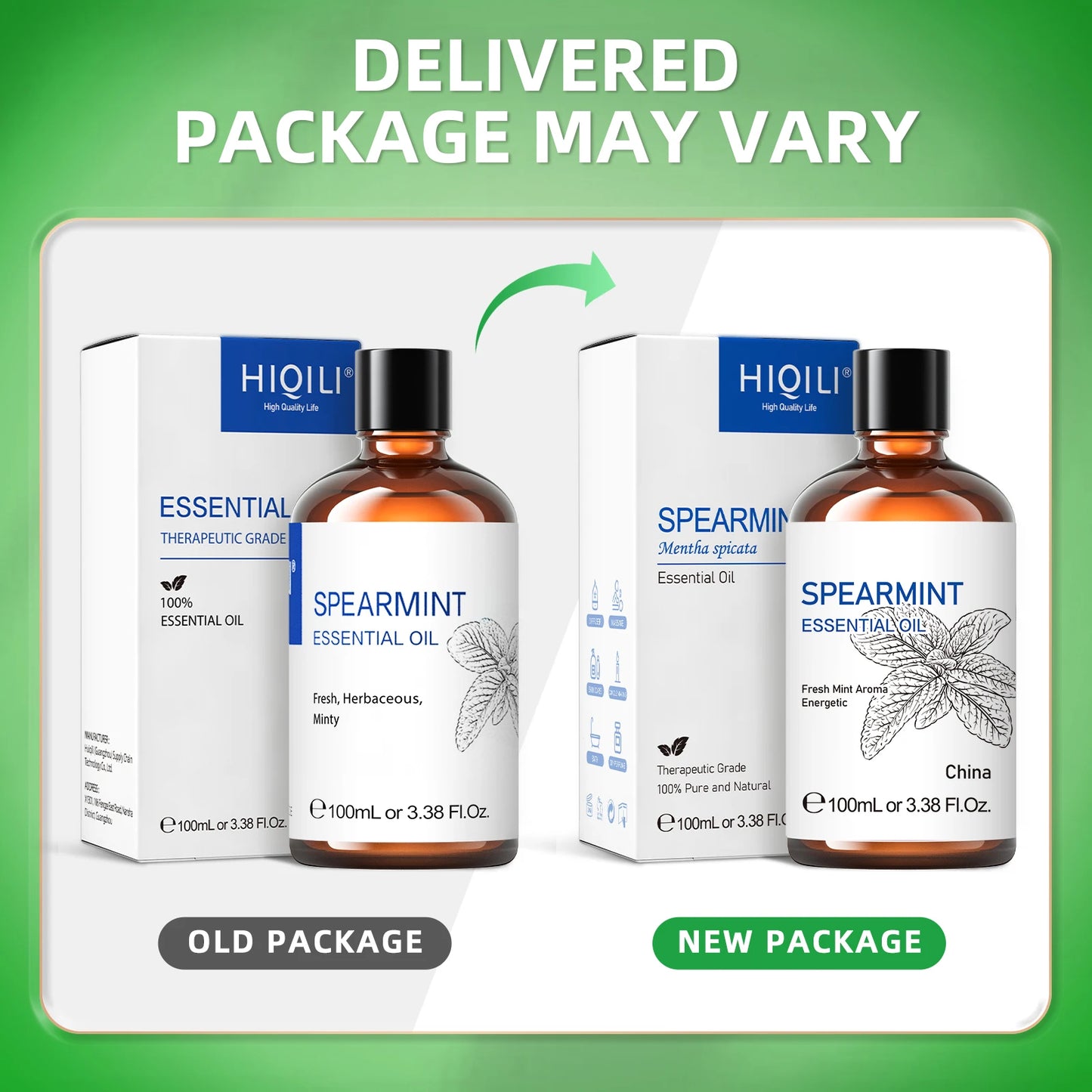Spearmint Vanilla Rose Cinnamon Lemon Essential Oils,100ML Pure Oil for Diffuser,  Humidifier, Massage Muscle Relief Bath