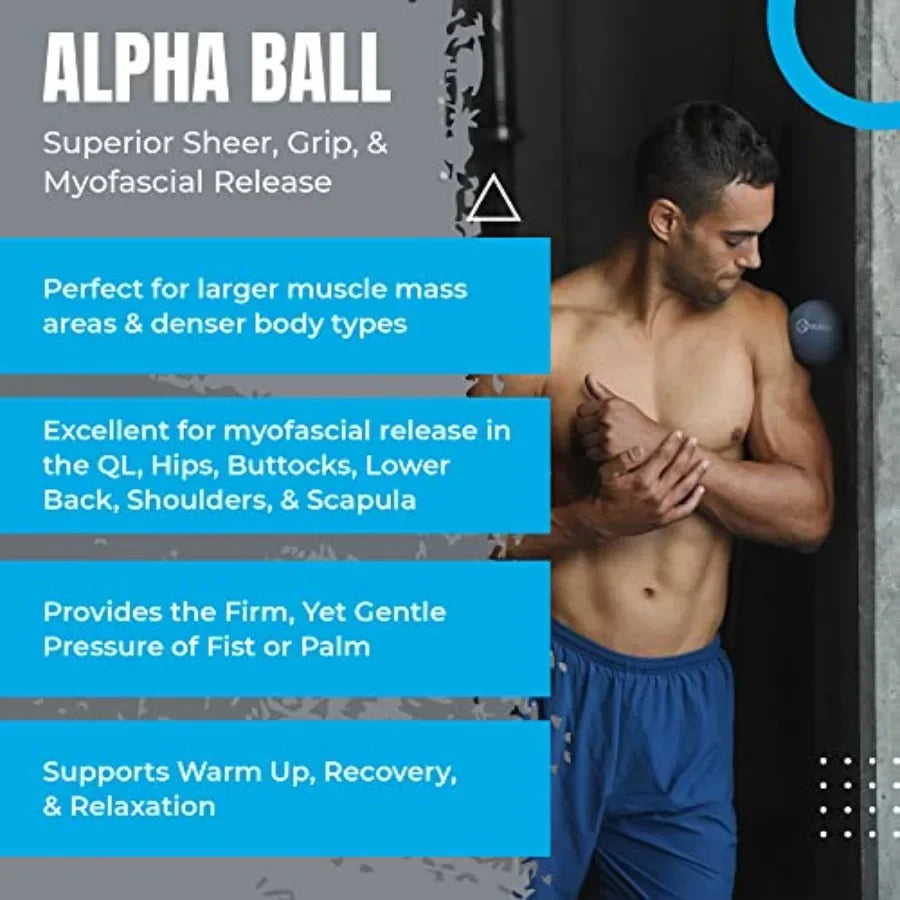 Large Therapy Ball for Myofascial Release and Pain Relief Ideal for Back Shoulders Hamstrings HIPS and Glutes Perfect Fitness a