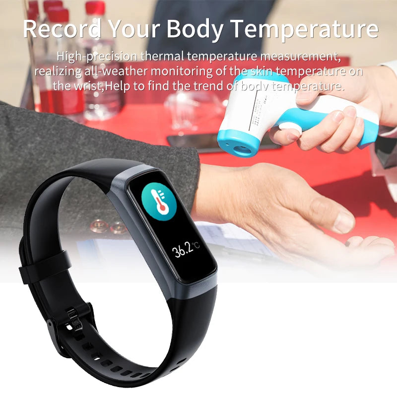 Smart Watch Men 2025 Smart Band Women Heart Rate Blood Smartwartch Waterproof Smart Bracelet Sport Fitness Tracker