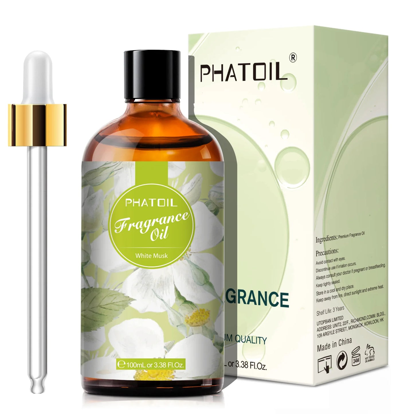 100ml  White Musk Fragrance Essential Oil  Fresh Linen Honeysuckle Peach Orange Blossom for Aroma Candle Soap Making