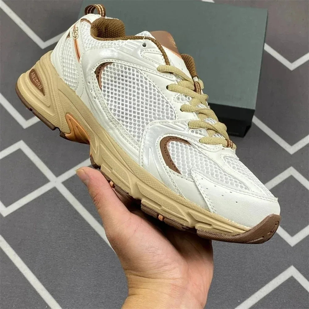2025 NewNB 530 "sea salt "Low-Top Athleisure Shoes in Light Gray Men's and Women's Unisex Sneakers