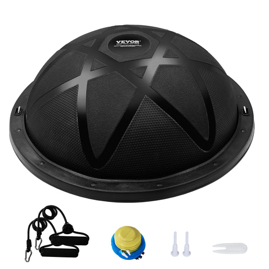 SucceBuy 23in Half Exercise Ball Trainer Balance Ball Trainer 660 lbs Capacity Stability Yoga Ball Home Gym Full Body Workouts