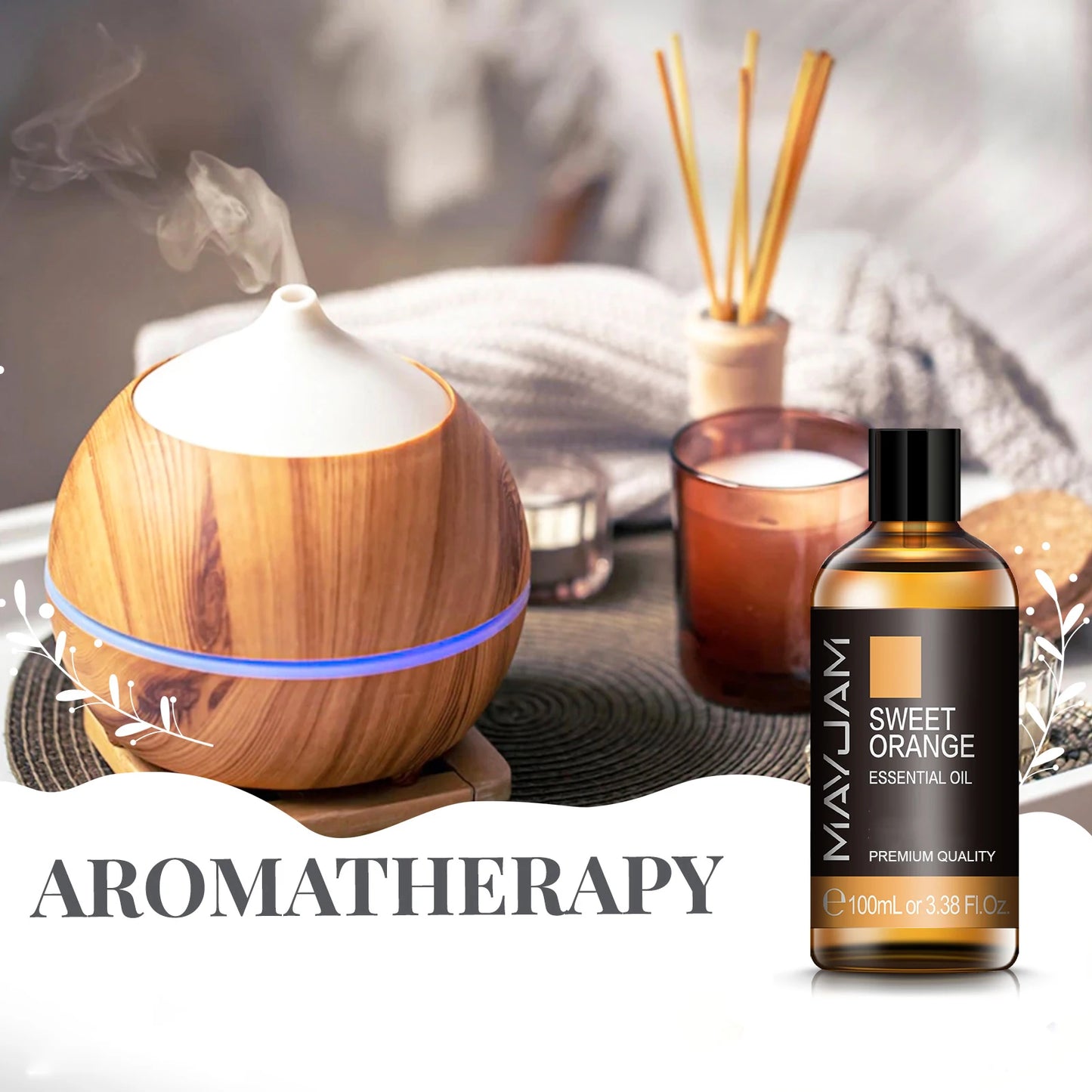 Essential Oil Diffuser Peppermint Lavender Lemongrass Essential Oils for Bath Humidifier SPA Skin Care Purify Air