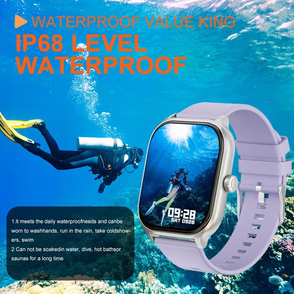 New Smart Watch Bluetooth Call/Dial Multiple Sports Modes SMS Alert IP68 Waterproof Sports Smart Watch