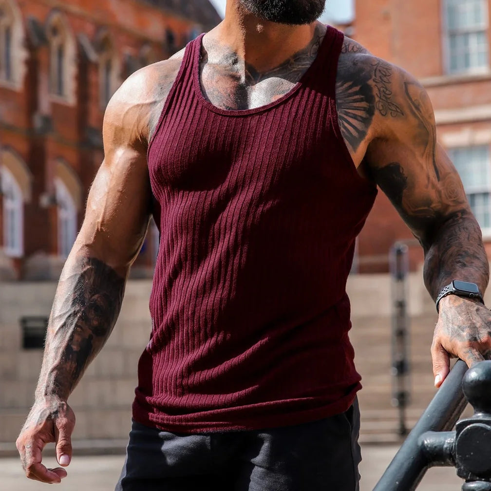 Gym Workout Sleeveless Shirt Men Fitness Tank Top Bodybuilding Tops Sportwear Men Training Tank Tops Running Sport T-shirt Men