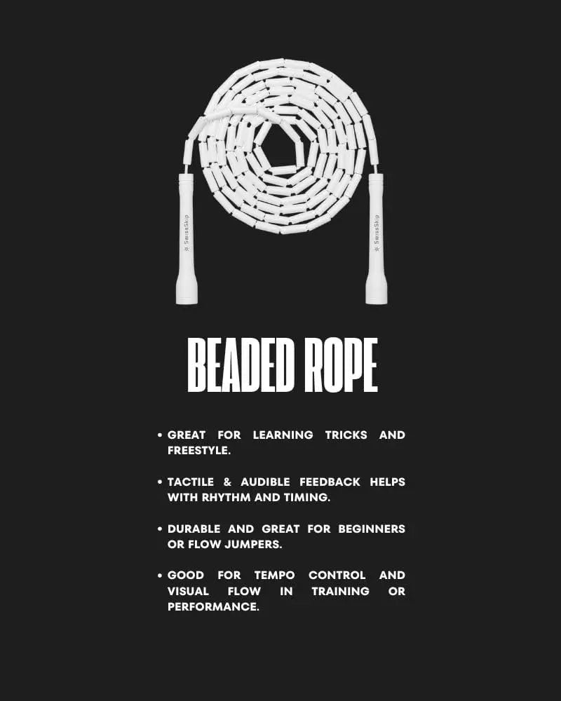 Adjustable Beaded Jump Rope for Skill Mastery and Fitness Training