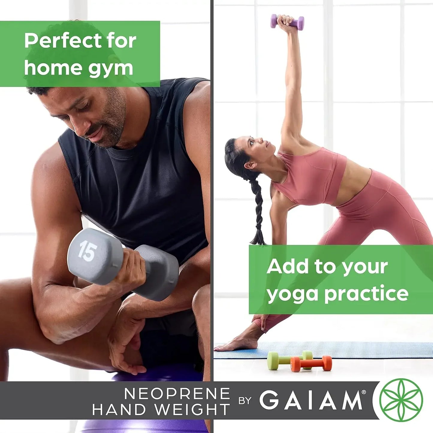 3lb Neoprene Dumbbell - Single Hand Weight for Home Gym, Strength Training, Toning & Fitness