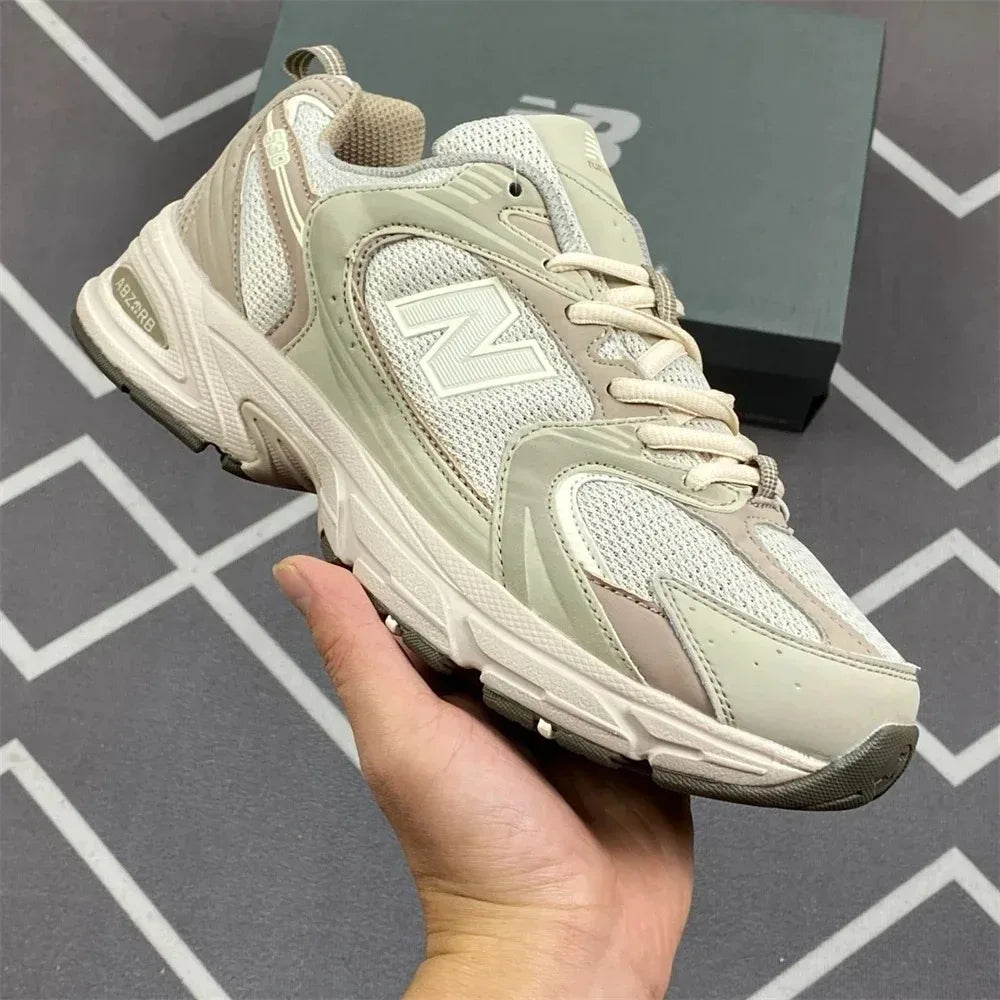 2025 NewNB 530 "sea salt "Low-Top Athleisure Shoes in Light Gray Men's and Women's Unisex Sneakers