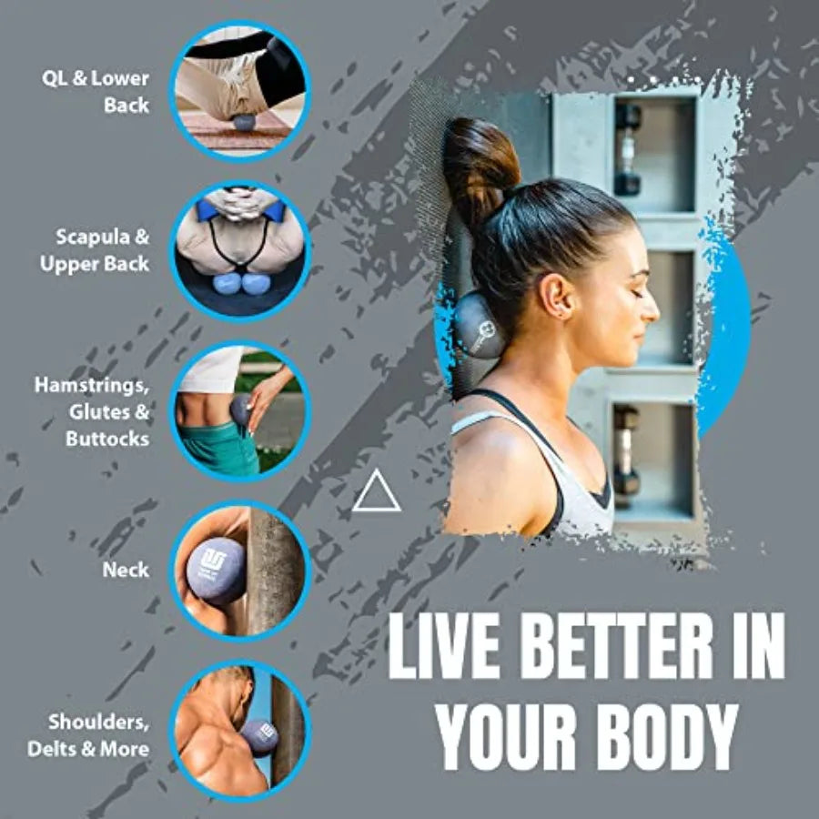 Large Therapy Ball for Myofascial Release and Pain Relief Ideal for Back Shoulders Hamstrings HIPS and Glutes Perfect Fitness a