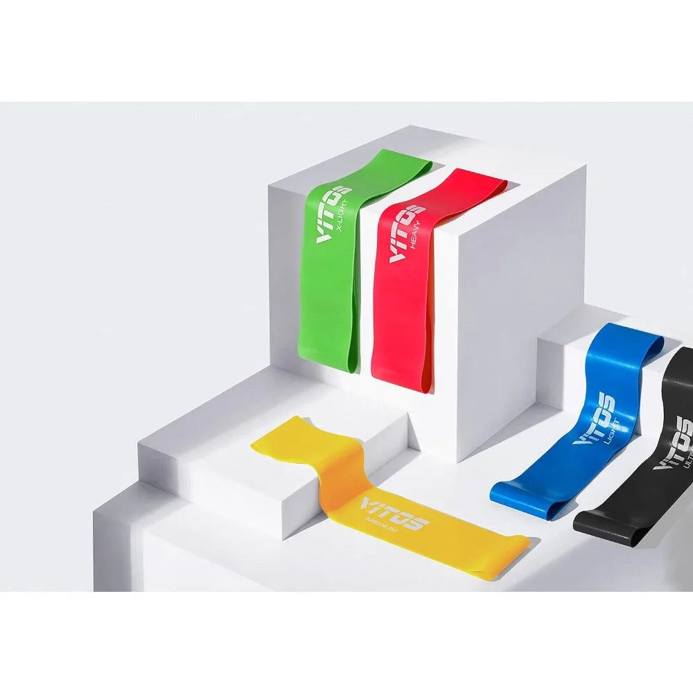 Resistance Bands Set - Exercise Bands for Working Out, Leg Exercises Elastic Stretch Bands