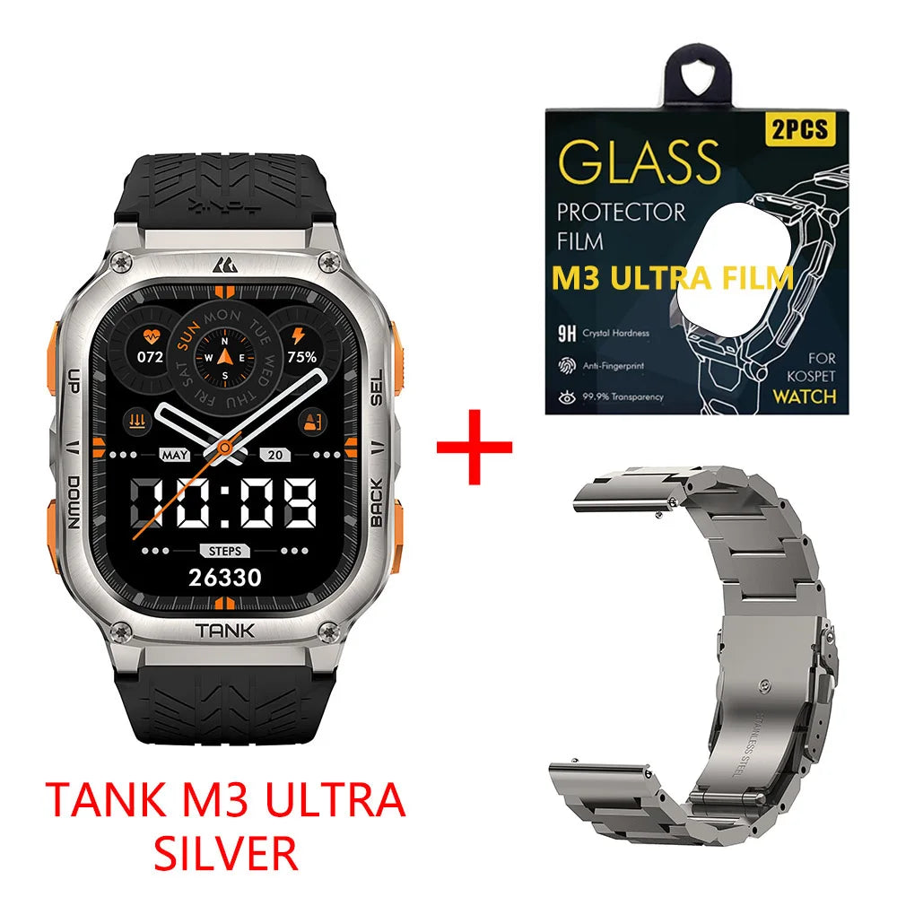 GPS Smartwatches For Men Women Smartwatch 480mAh Digital Fitness AMOLED AOD Bluetooth Watches