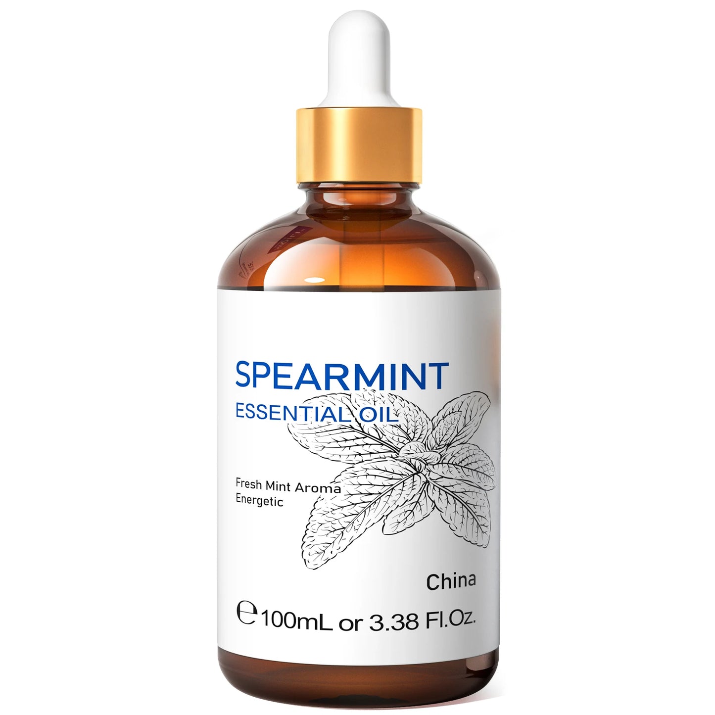 Spearmint Vanilla Rose Cinnamon Lemon Essential Oils,100ML Pure Oil for Diffuser,  Humidifier, Massage Muscle Relief Bath