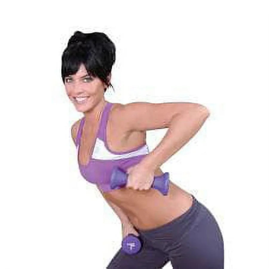 20lb Hourglass Neoprene Dumbbell Set with "A" Frame Rack