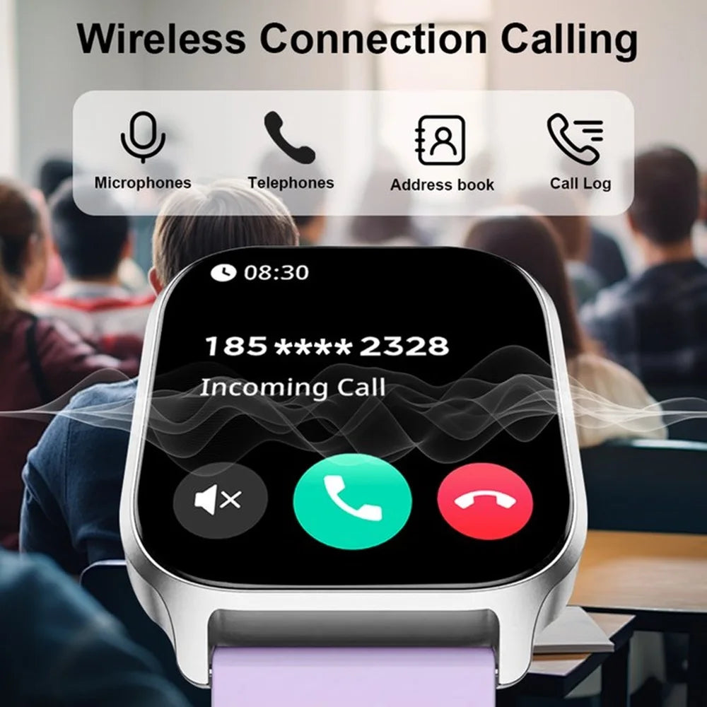 New Smart Watch Bluetooth Call/Dial Multiple Sports Modes SMS Alert IP68 Waterproof Sports Smart Watch