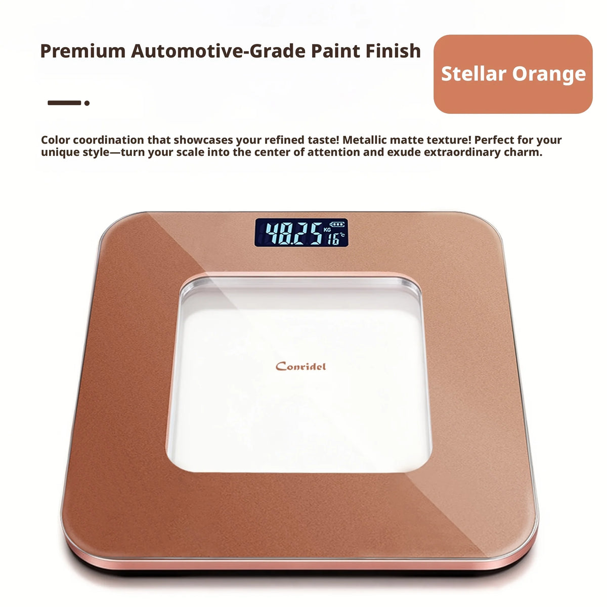 High Precision Digital Body Weight Bathroom Scale 180KG/396.8LB Large LCD Screen Battery Included Household Weighing Scale Multi‑Color Stream Gold Pink Olive Green Star Orange