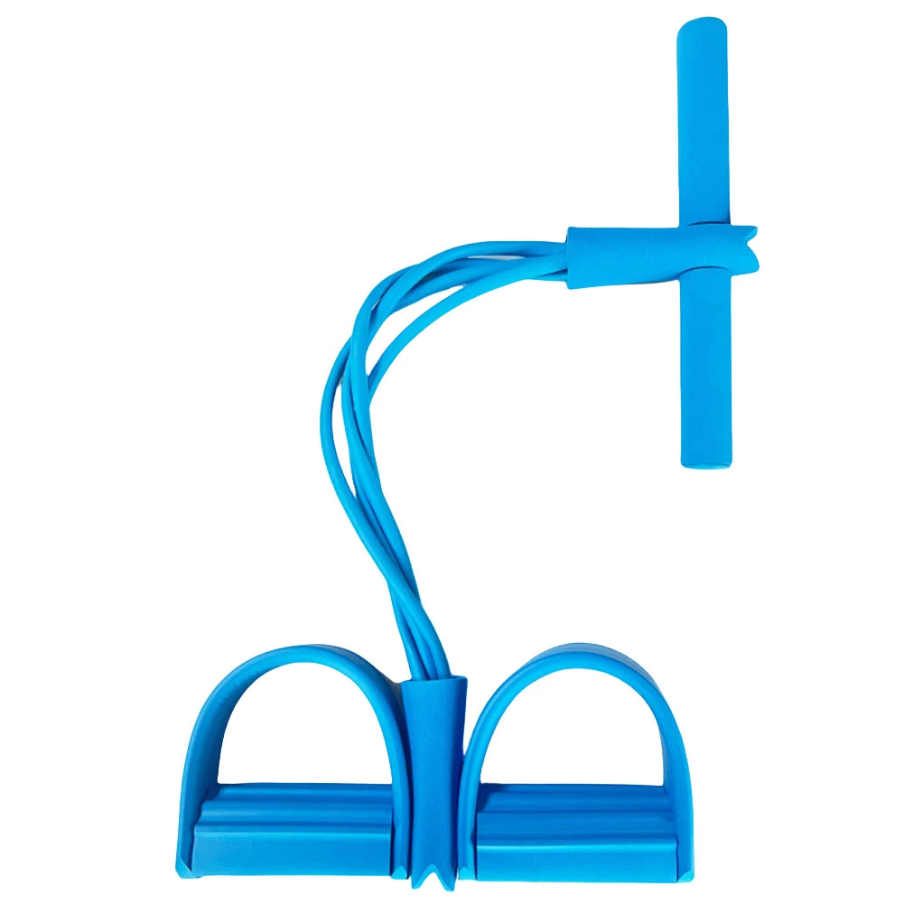 4-Tube Pedal Resistance Band Tube Pedal Ankle Puller Pedal Puller Resistance Rope for Home Fitness Stretching Strength Training