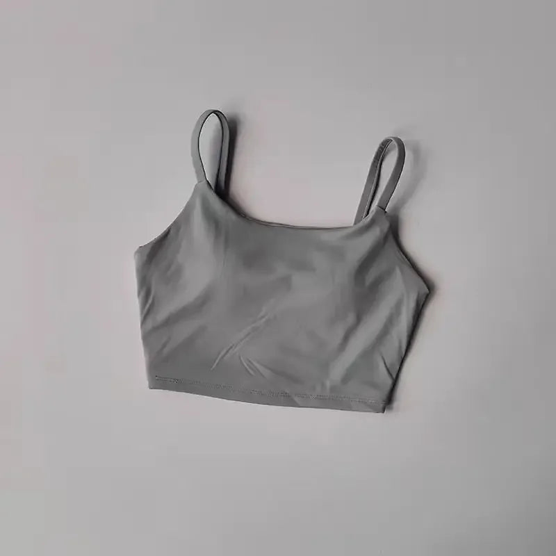 Women Sports Bra Push Up Fixed Padded Fitness Vest for Running Gym Yoga Breathable Sports Underwear Top