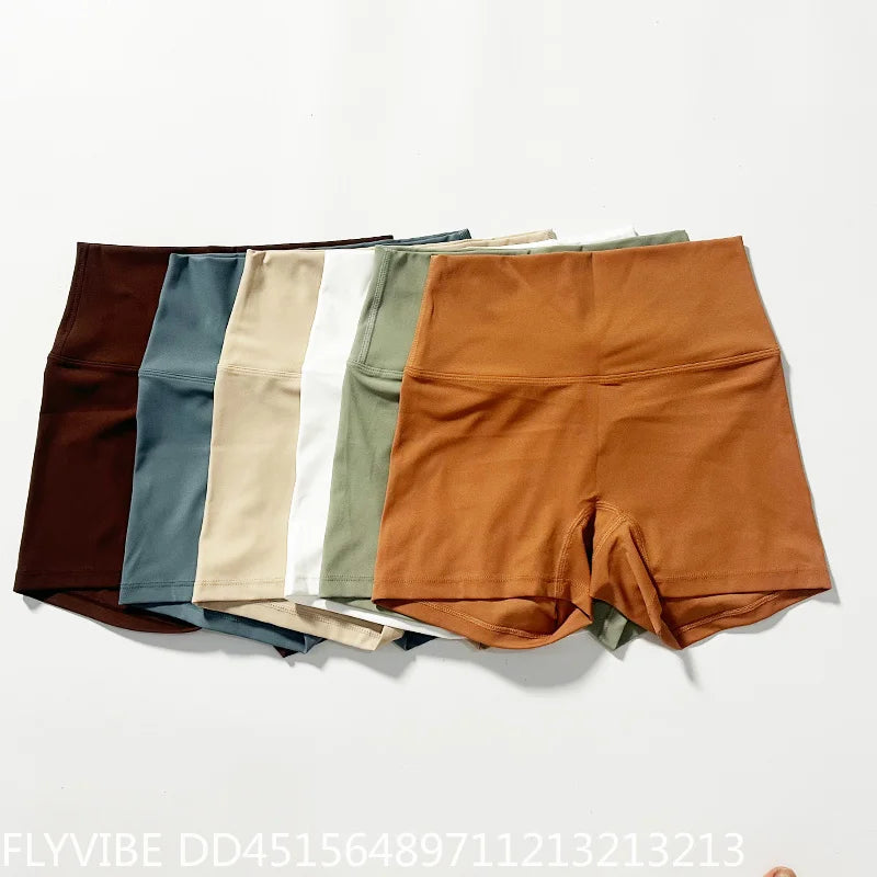 Women High Waist Biker Shorts High Elastic Slim Fit Butt Lift Yoga Shorts For Gym Running Workout Fitness Activewear