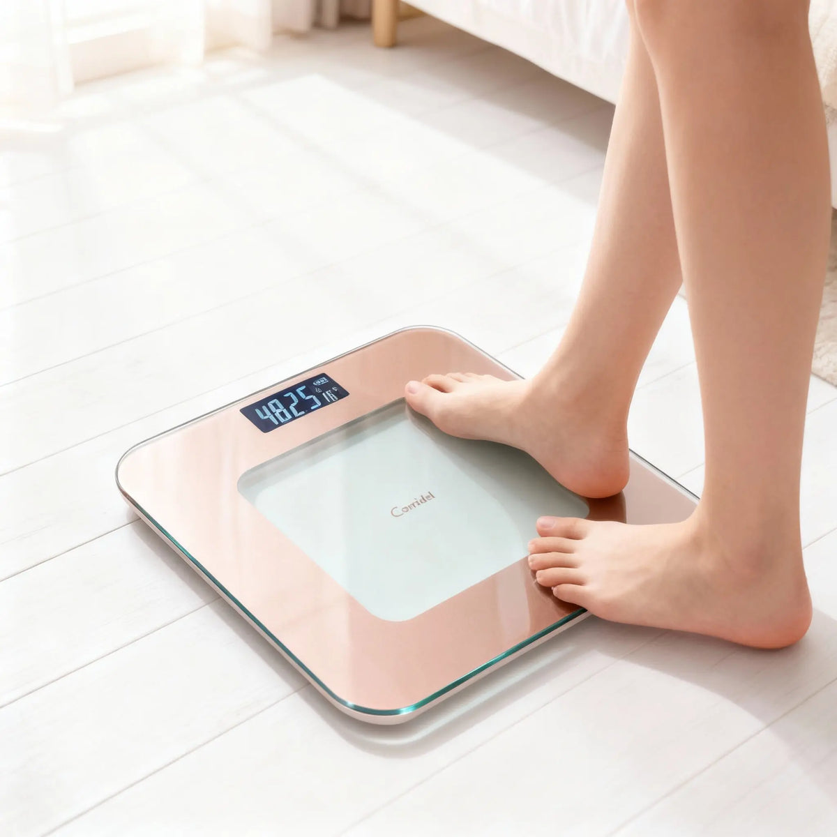 High Precision Digital Body Weight Bathroom Scale 180KG/396.8LB Large LCD Screen Battery Included Household Weighing Scale Multi‑Color Stream Gold Pink Olive Green Star Orange