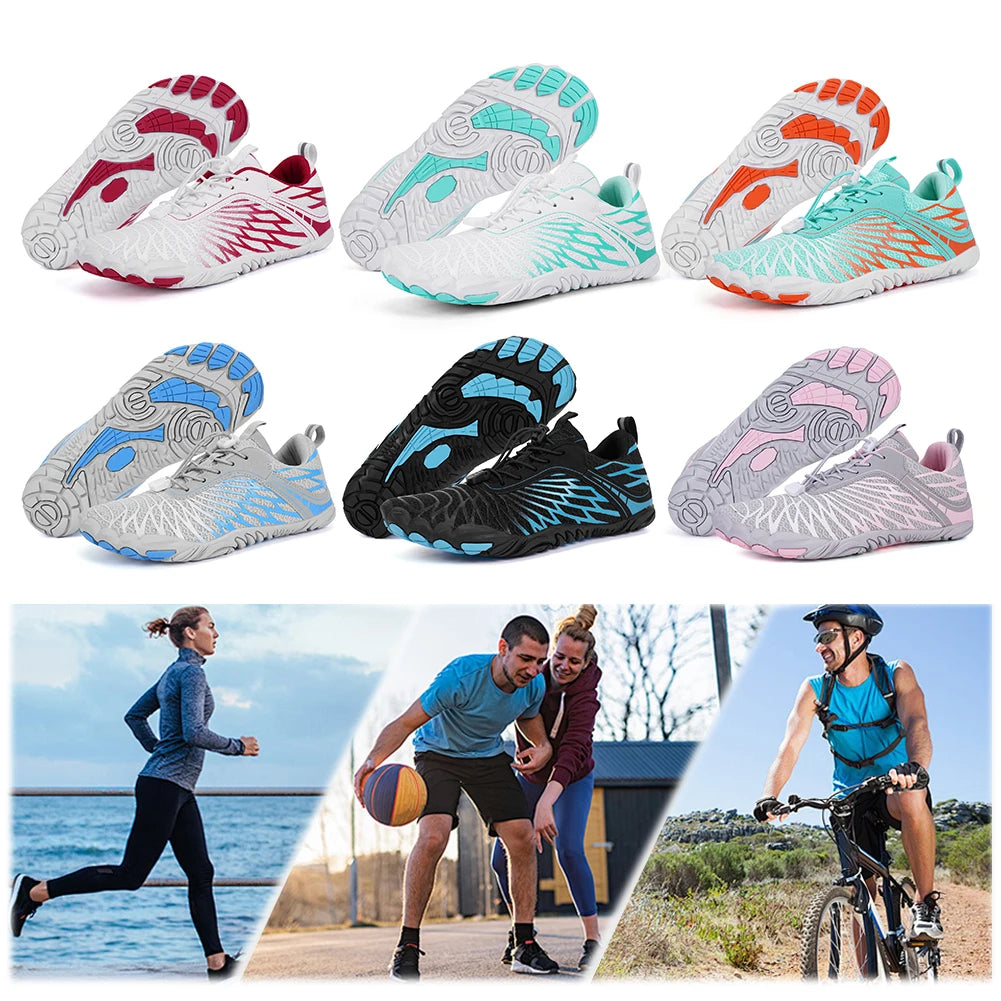 Water Shoes Breathable Barefoot Beach Shoes Quick Drying Soft Diving Sneakers Non Slip Swimming Surfing Shoes for Water Sports