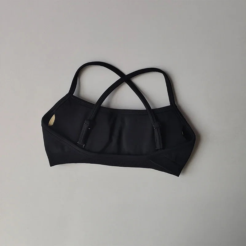 Seamless Sports Bra for Women Shockproof Gym Top Crop Tube Yoga Shirt Fitness Scrunch Butt Workout Suit Beautiful Back Design