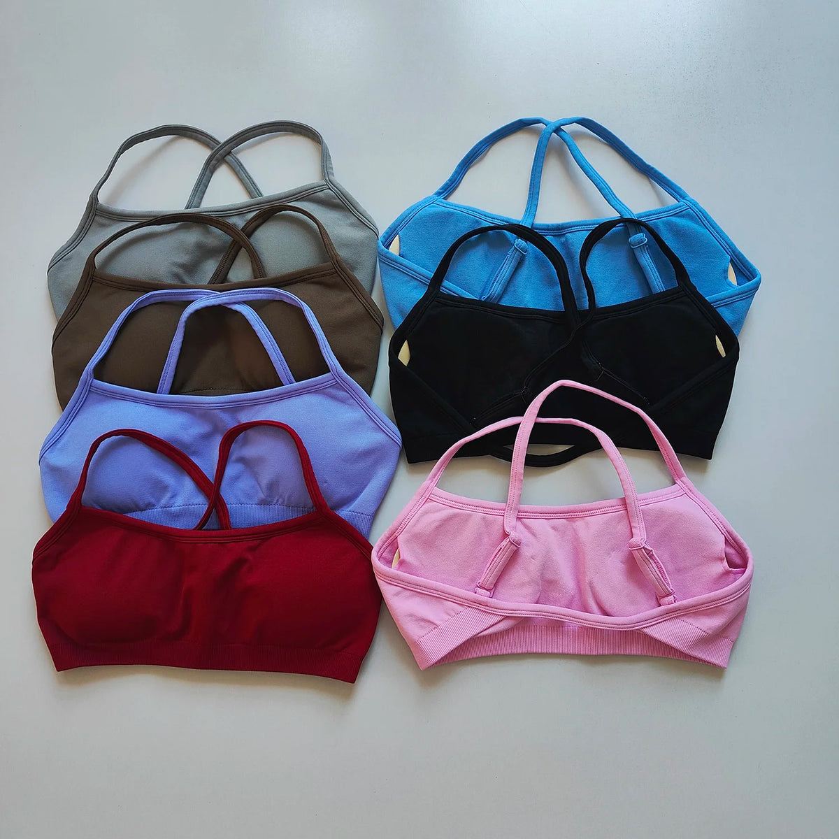 Seamless Women Fitness Yoga Bras Race Back Sports Bras Nylon Top Bra Sexy Running Breathable Underwear For Women Gym Bra Top