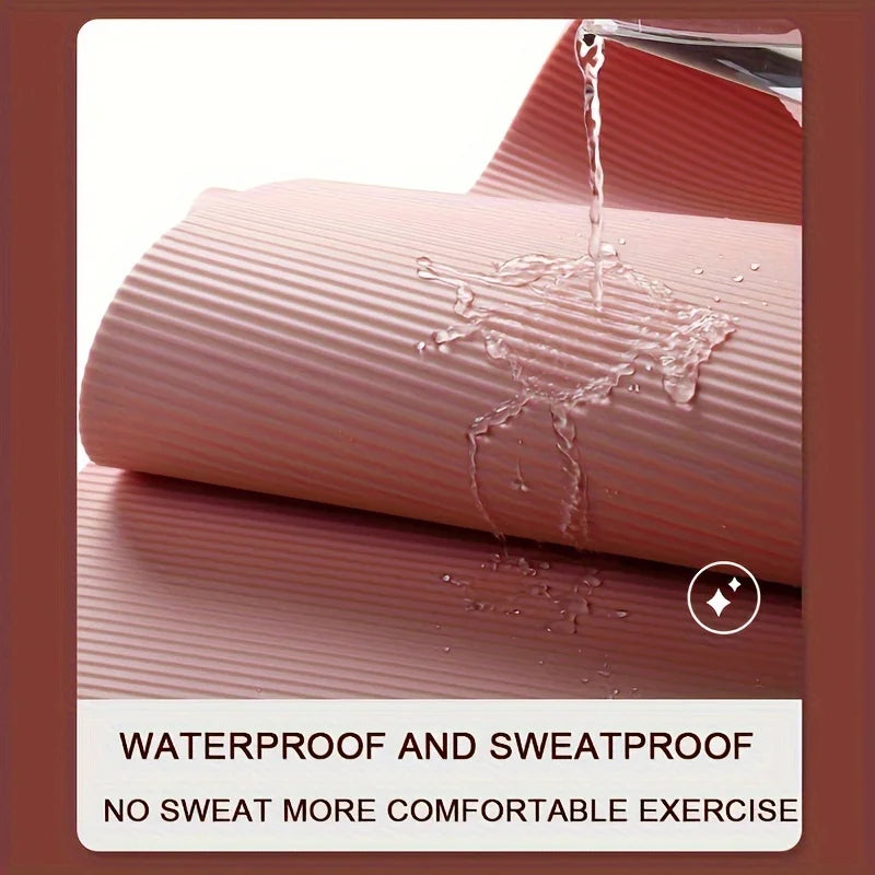 10/15MM Thick NBR Yoga Mats Anti-slip Sport Fitness Mat Blanket For Exercise Yoga And Pilates Gymnastics Mat Fitness Equipment
