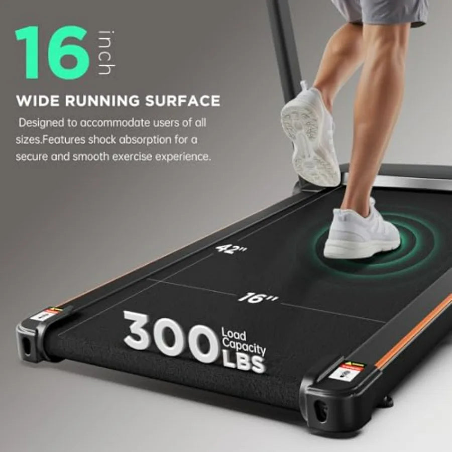 Treadmill with 0-15 Auto Incline 3.5HP Quiet Brushless Foldable Treadmills for Home Small Space Portable Running Walking Machin