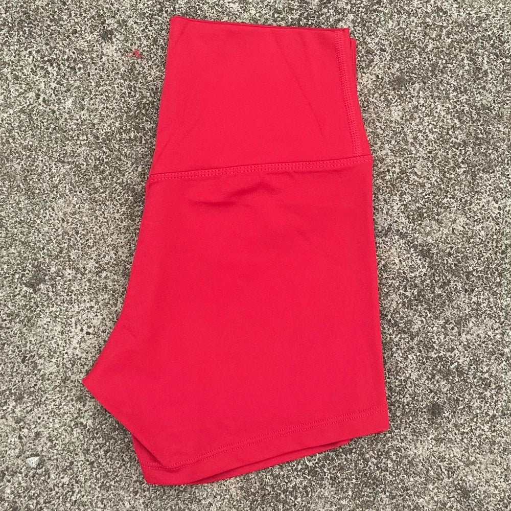 Women High Waist Biker Shorts High Elastic Slim Fit Butt Lift Yoga Shorts For Gym Running Workout Fitness Activewear