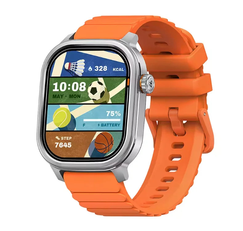 Original KOSPET PULSE Smart Watch Men Women 1.96" AMOLED BT Call IP68 Waterproof 180 Freestyle Training Modes Fitness Monitoring