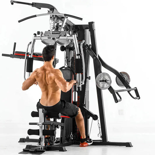 Gym Multi-Person Fitness Combination To Strengthen Thickening Strength Training Pull-Down Bench Press Barge Equipment