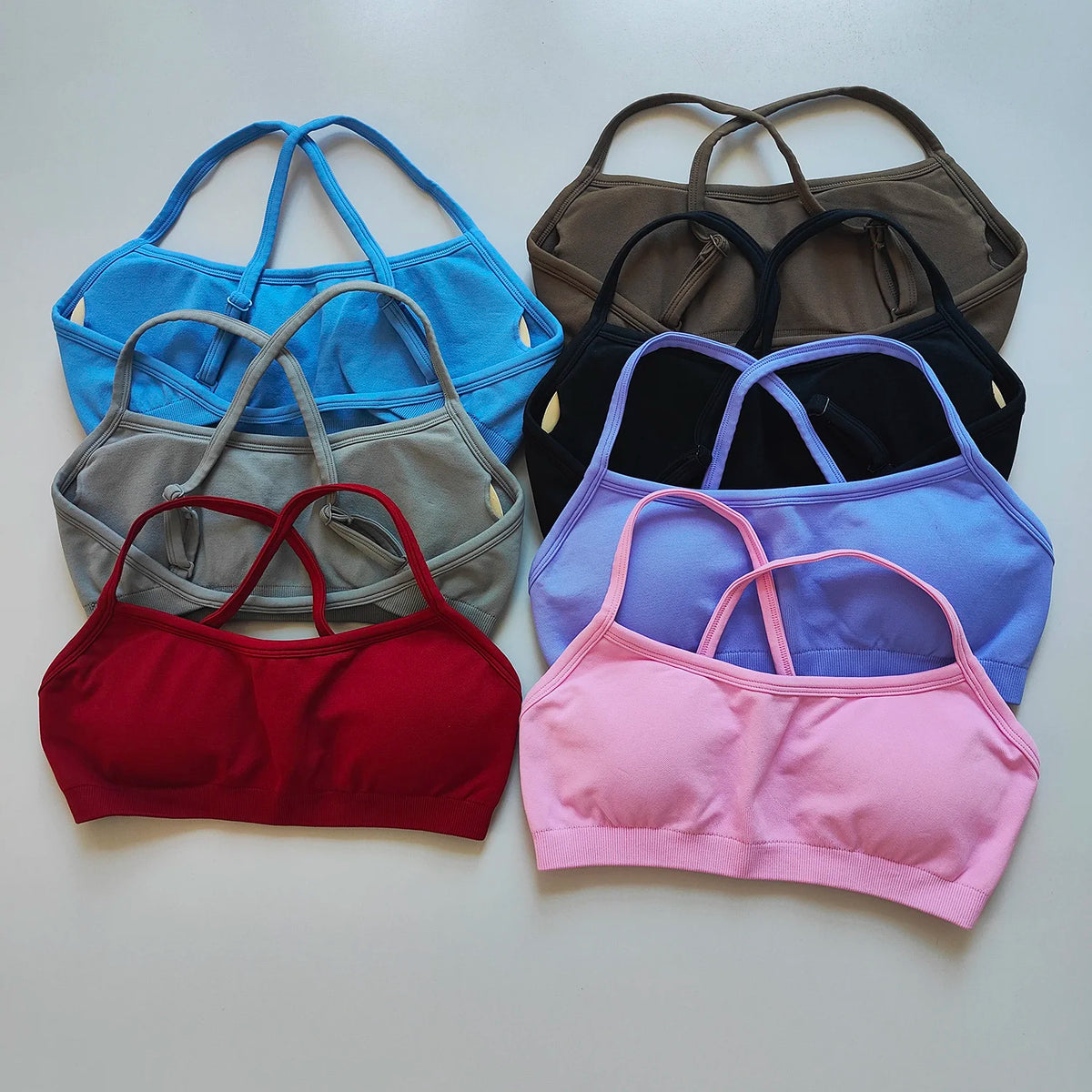 Seamless Women Fitness Yoga Bras Race Back Sports Bras Nylon Top Bra Sexy Running Breathable Underwear For Women Gym Bra Top