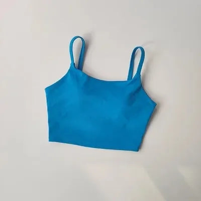 Women Sports Bra Push Up Fixed Padded Fitness Vest for Running Gym Yoga Breathable Sports Underwear Top