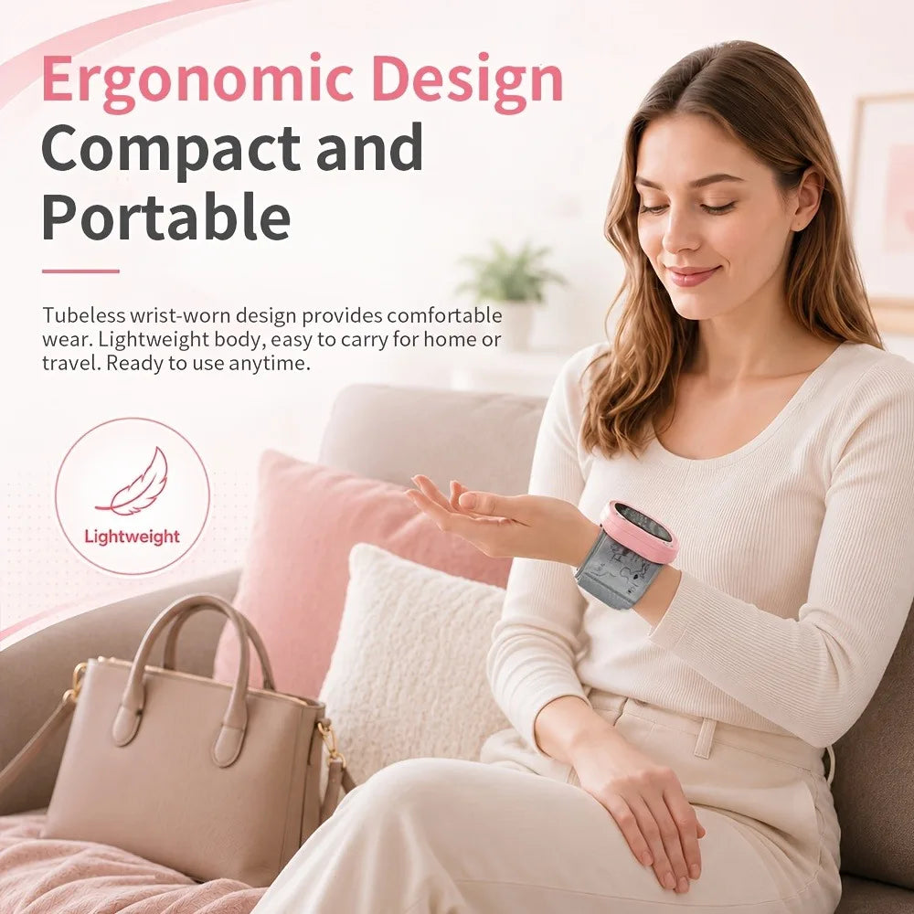 Automatic Wrist Blood Pressure Monitor with Adjustable Cuff, Large LCD Display & Voice Broadcast. Features Irregular Heartbeat Detection, Pulse Monitor & USB Charging. Accurate BP Machine, Ideal Gift for Parents &. 2x99 Memor