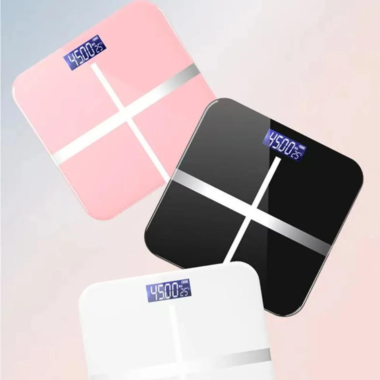 Smart Body Weight Scale with LED Display – USB Rechargeable Digital Bathroom Scale for Home & Office