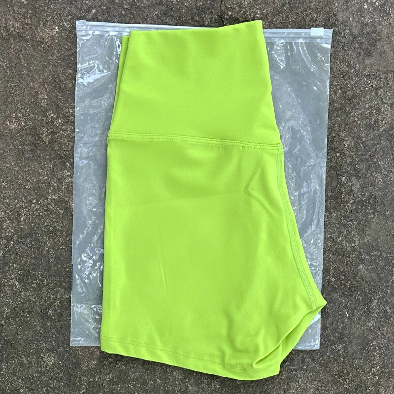 Women High Waist Biker Shorts High Elastic Slim Fit Butt Lift Yoga Shorts For Gym Running Workout Fitness Activewear