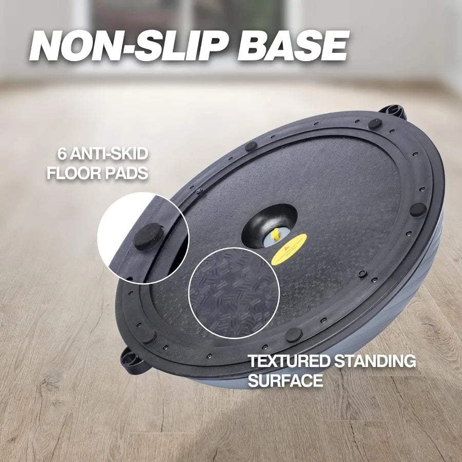 Balance Ball Balance Trainer 660Lbs Weight Capacity IFAST 23" Half Ball with Resistant Band Anti Burst Design AntiSlip Surface