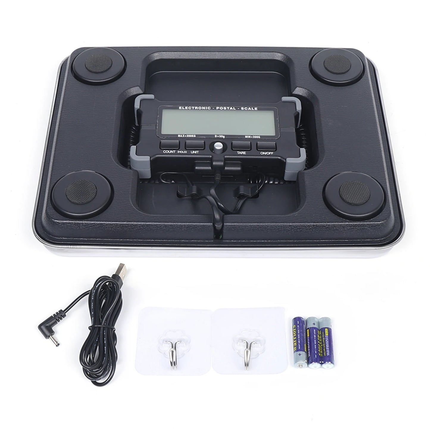 Digital Shipping and Postal Weight Scale, 440LB/50g, Shipping Scale for Small Business Packages Luggage, Home Battery & Charging