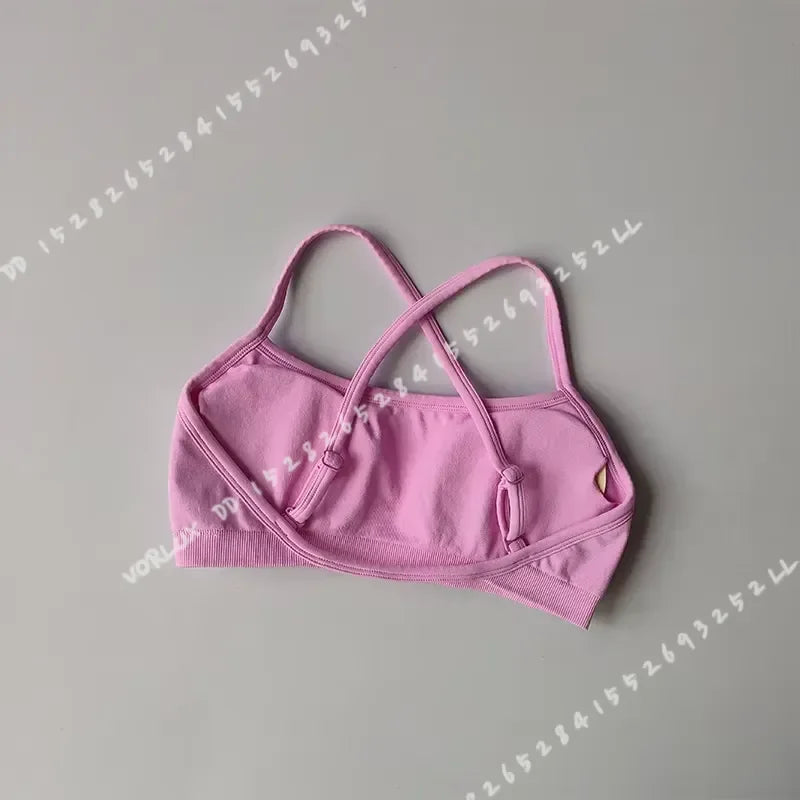 Seamless Sports Bra for Women Shockproof Gym Top Crop Tube Yoga Shirt Fitness Scrunch Butt Workout Suit Beautiful Back Design