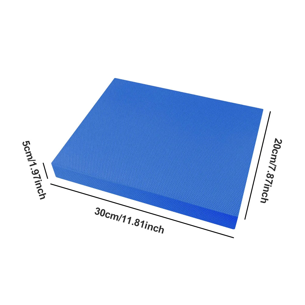 Fitness Mat Thickened Exercise Balance Pad Fitness Balancing Pad Foam Cushion Mat for Yoga Pilates Stretching