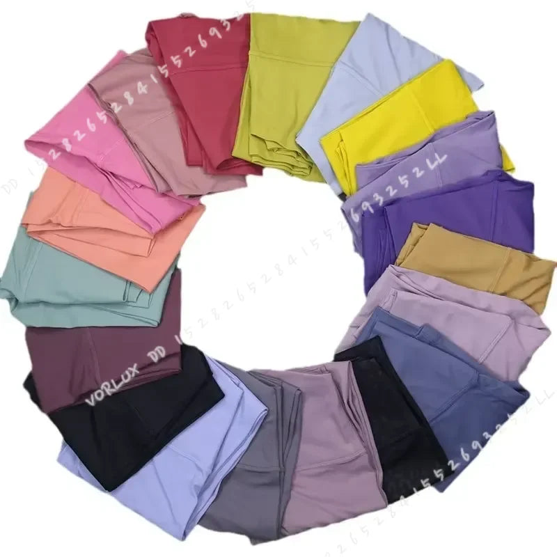 Women Sport Leggings Gym Running Shorts Breathable Fitness Yoga Pants With Inner Pocket