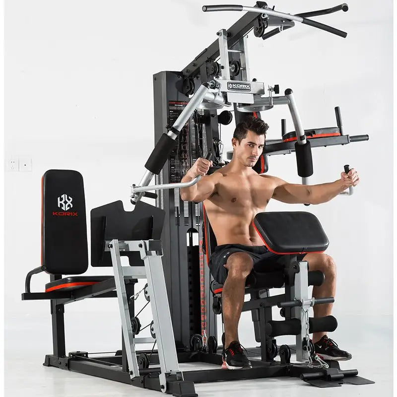 Gym Multi-Person Fitness Combination To Strengthen Thickening Strength Training Pull-Down Bench Press Barge Equipment