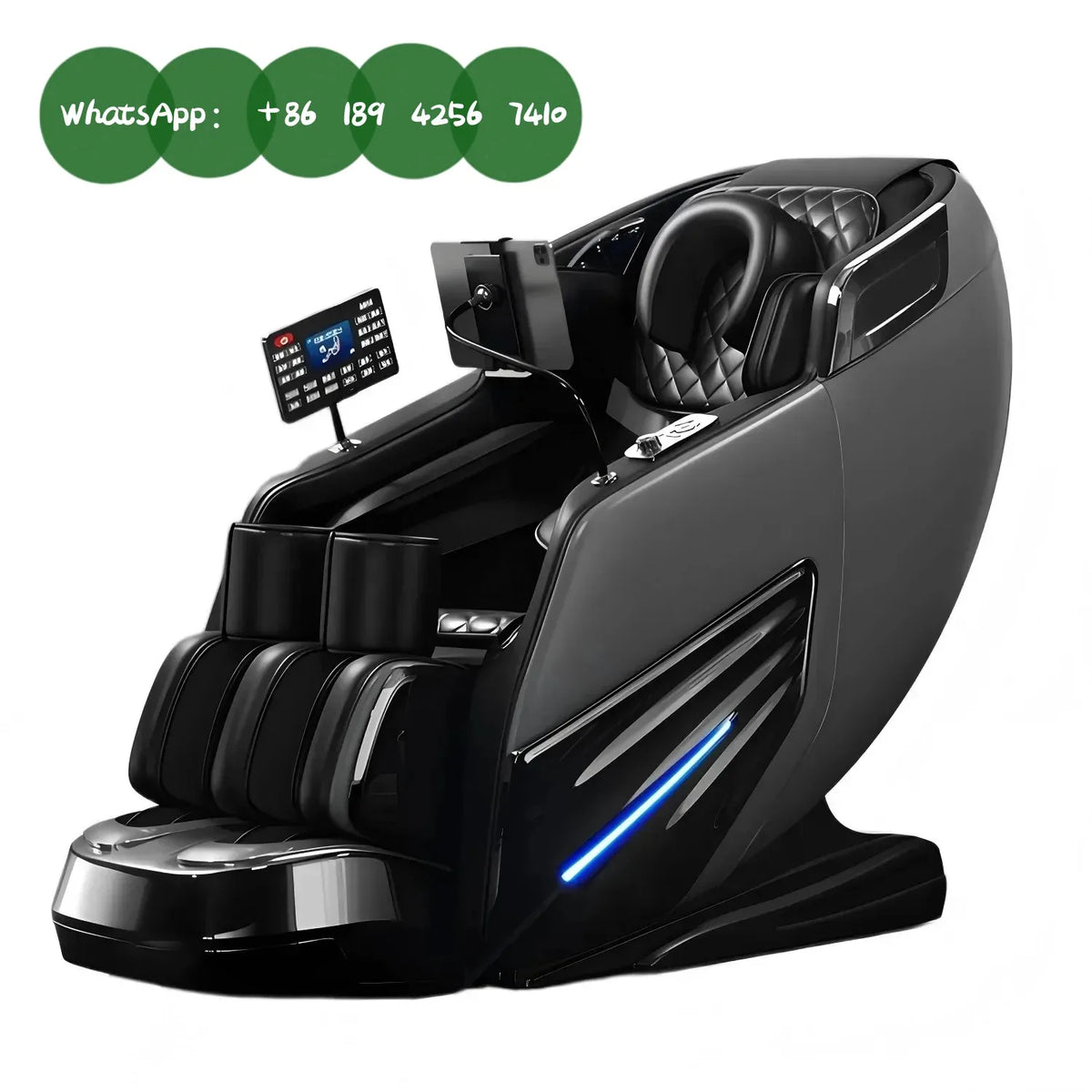 Full Body 4D Shiatsu Massage Chair Zero Gravity SL Track, Built-in Heating & Airbag Massage System for UltimateRelaxation