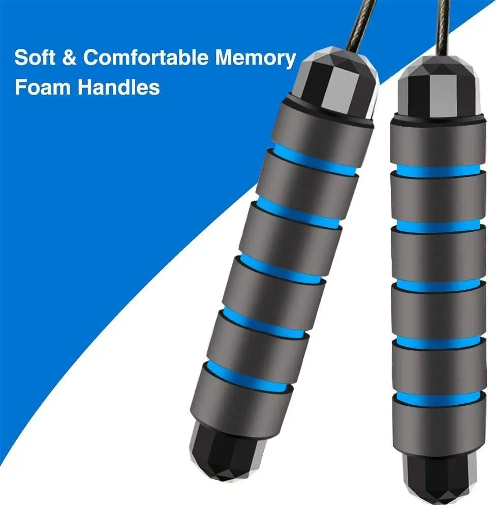 Adjustable Speed Jump Rope for Kids and Adults - Fitness Exercise Skipping Rope with Soft Handles