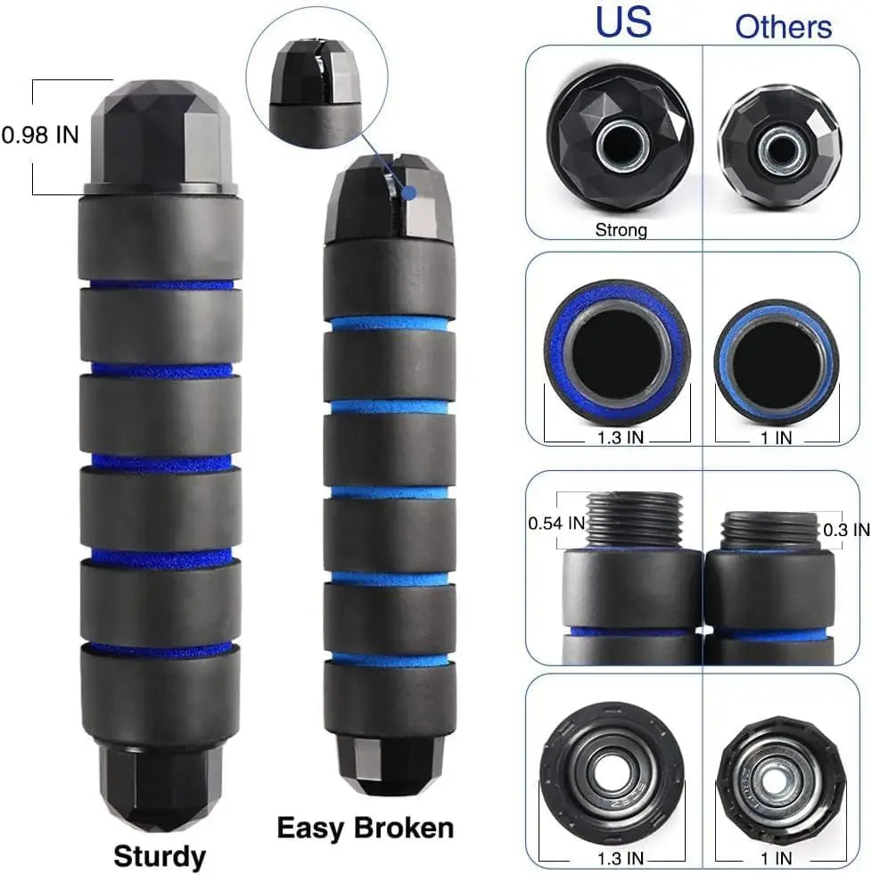 Adjustable Speed Jump Rope for Kids and Adults - Fitness Exercise Skipping Rope with Soft Handles