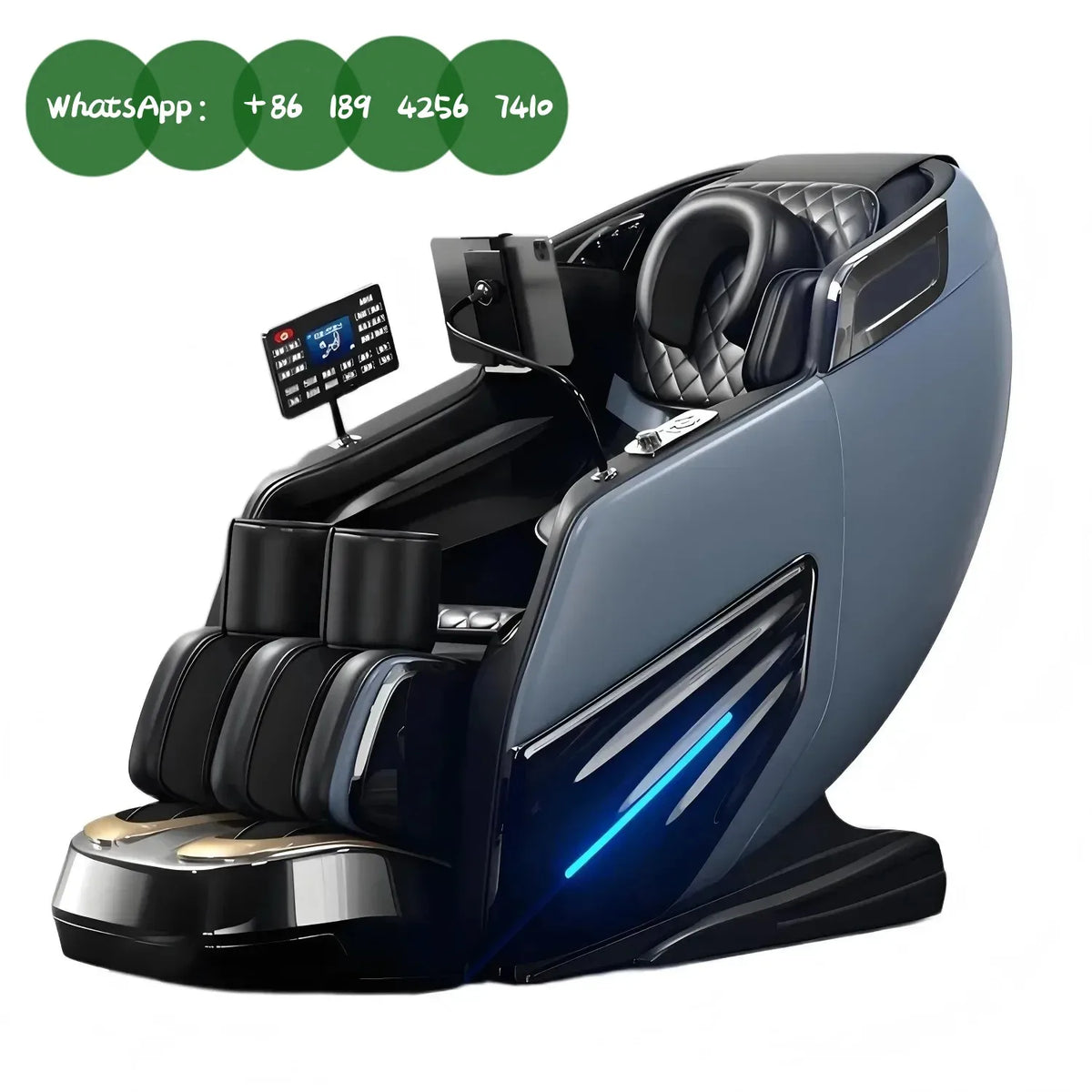 Full Body 4D Shiatsu Massage Chair Zero Gravity SL Track, Built-in Heating & Airbag Massage System for UltimateRelaxation