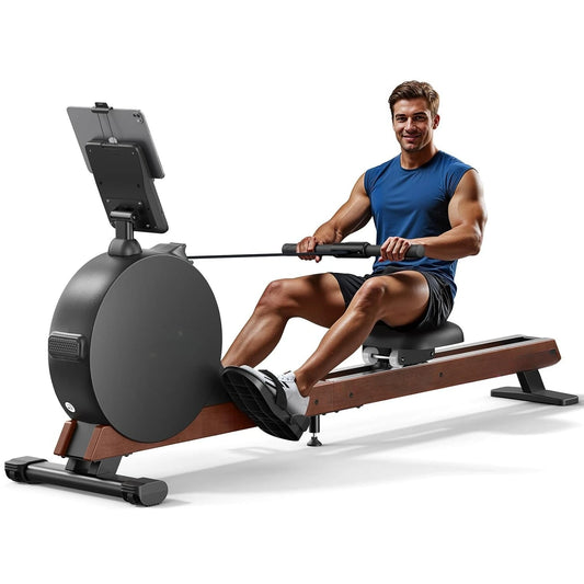Pro-Grade Rowing Machines for Home, Smart Magnetic Rowing Machine with Self-Generation, Double Resistance and 400, Customized